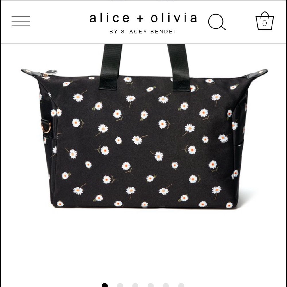 Alice+Olivia Duffel Bag in Daisy Print